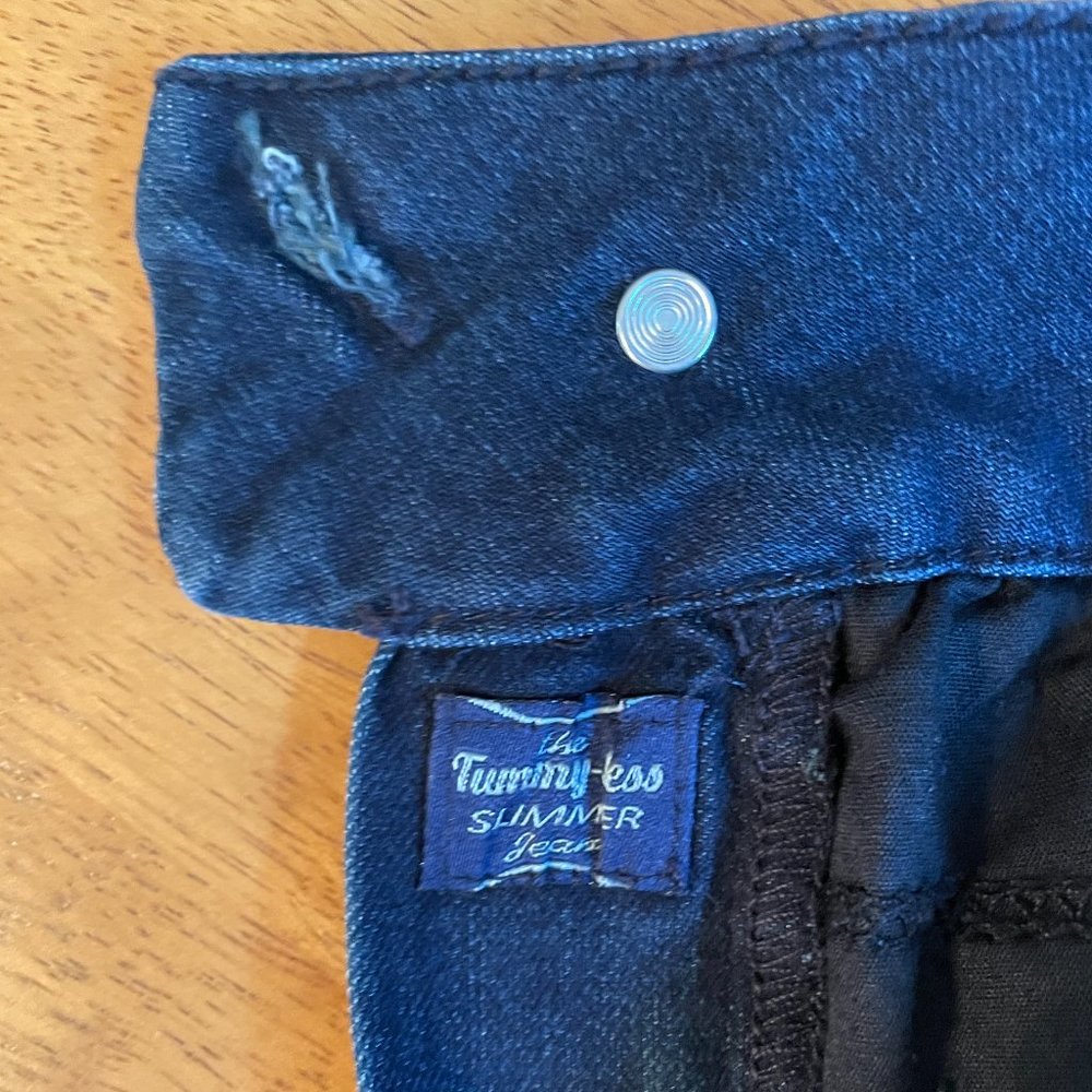 Size 14 Seven7 Tummyless dark wash skinny jeans - Picture 8 of 16
